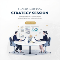 In-person face to face high value strategy session(2 hours)