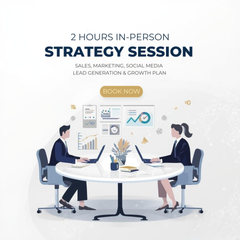 In-person face to face high value strategy session(2 hours)