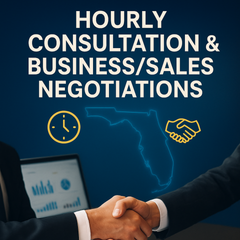 Hourly consultation and business/sales negotiations.