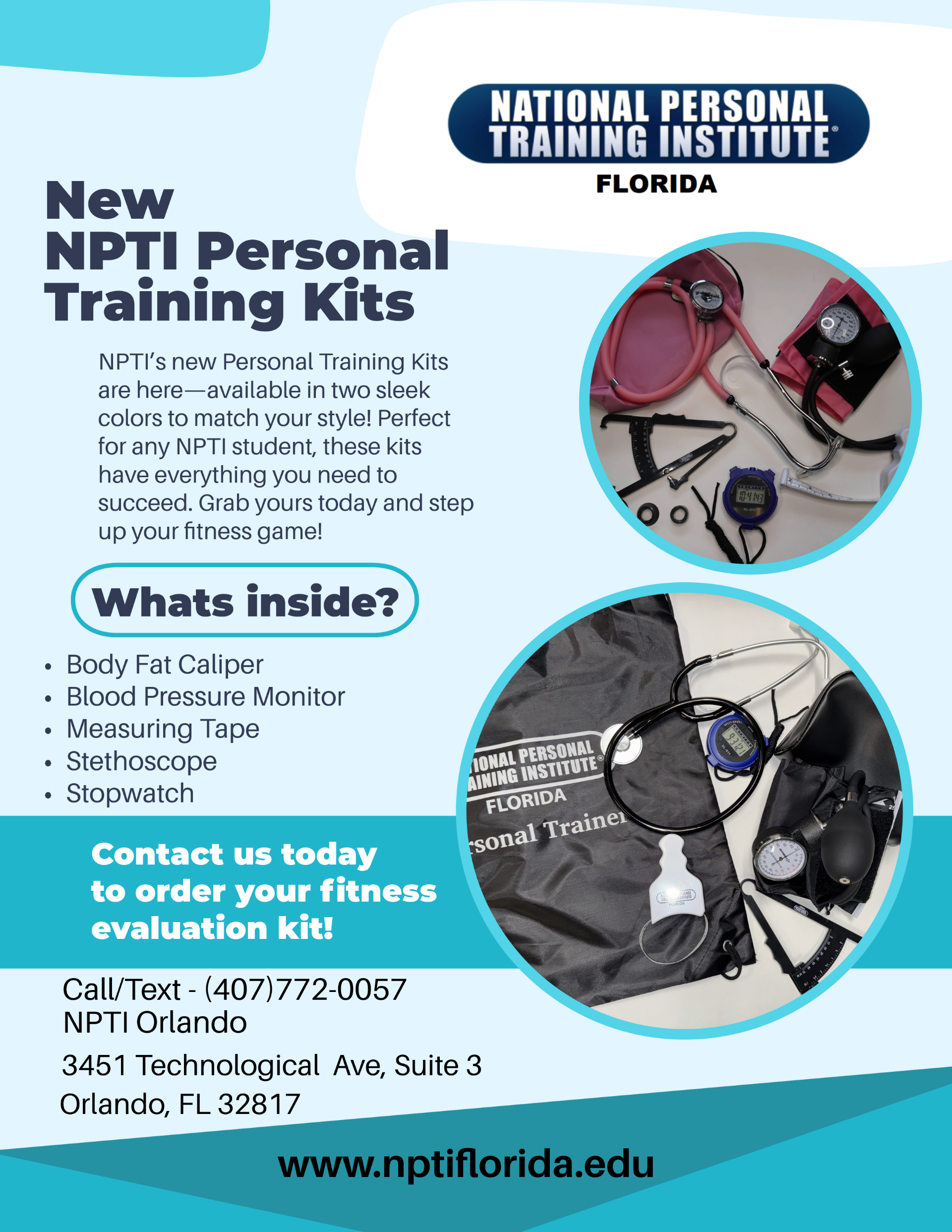 New NPTI Personal Trainer Kits