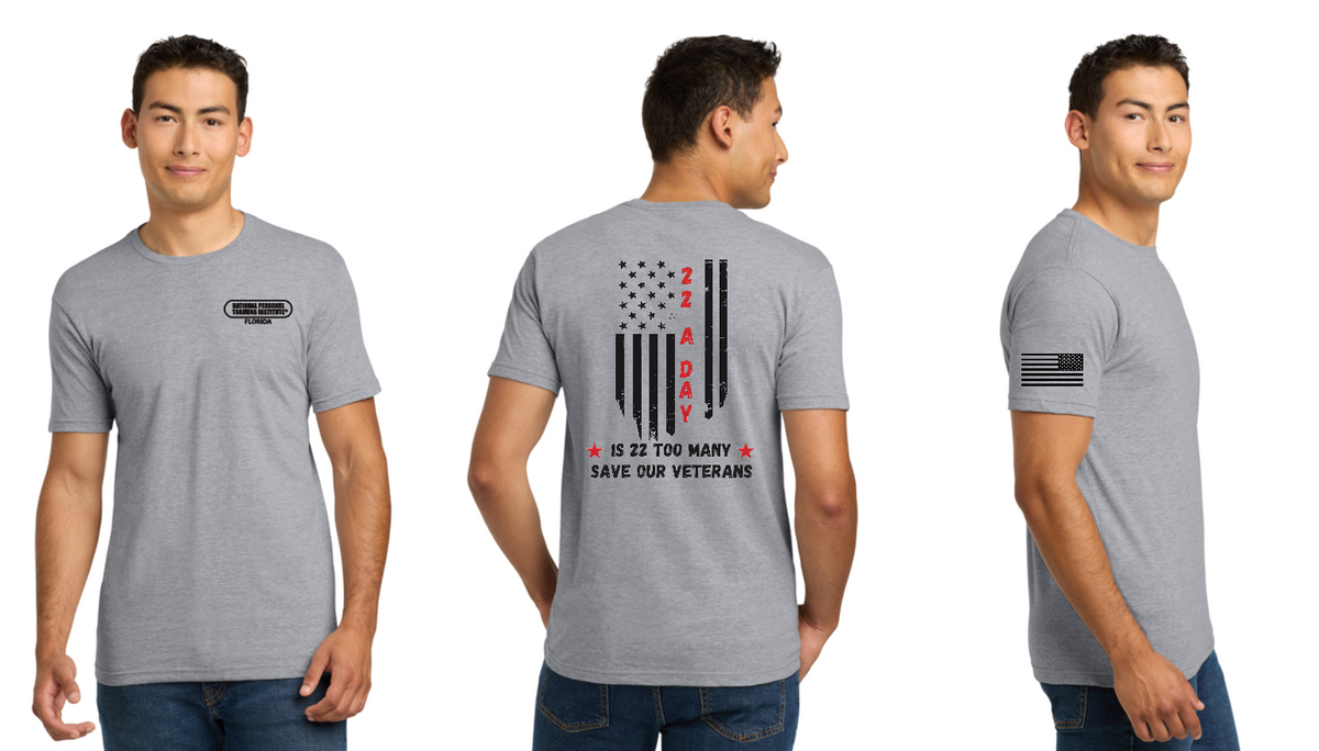 NPTI Florida 22 A Day Veteran Awareness T-Shirt